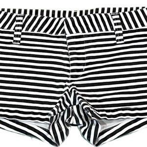 Hurley Black & White Striped Casual Shorts, Junior Women's Size 5